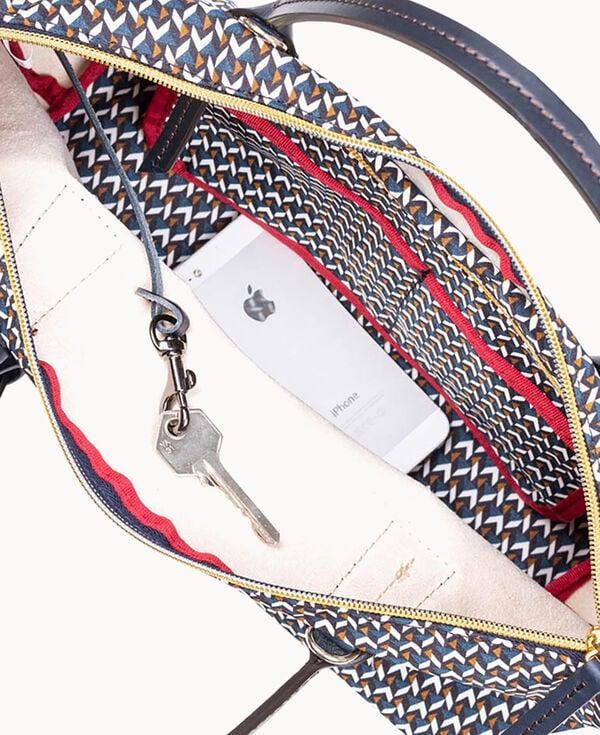 Dooney & Bourke Roberta Pieri Tatami Classic Small Robertina Tote Midnight Blue