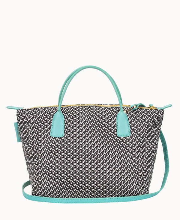 Dooney & Bourke Roberta Pieri Tatami Fun Small Robertina Tote Aqua