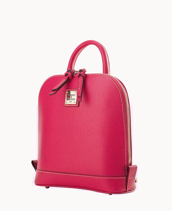 Dooney & Bourke Saffiano Small Zip Pod Backpack Hot Pink