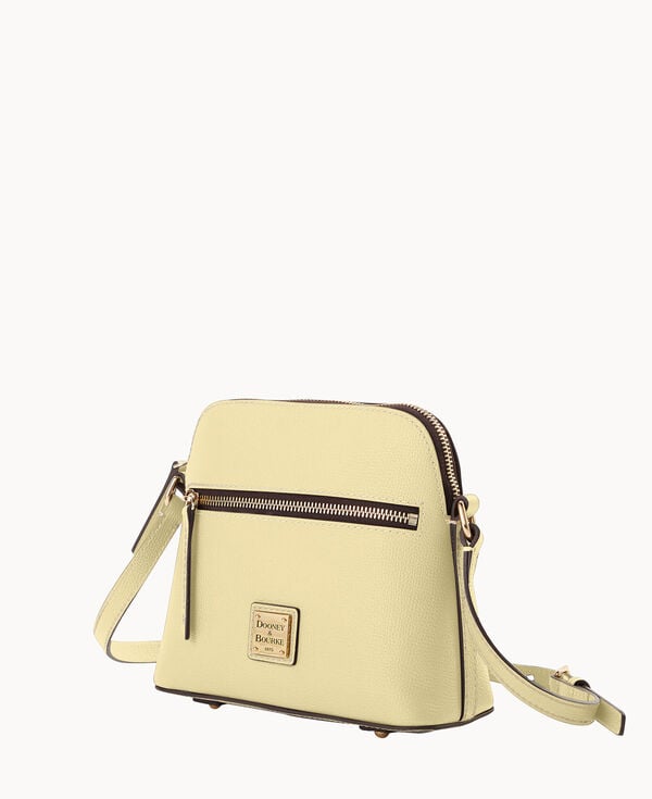 Dooney & Bourke Sorrento Zip Domed Crossbody Yellow Yellow