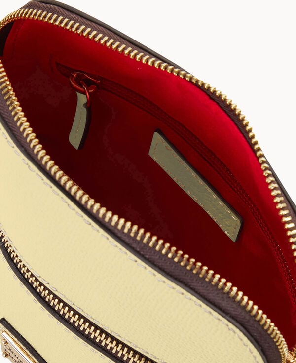 Dooney & Bourke Sorrento Zip Domed Crossbody Yellow Yellow