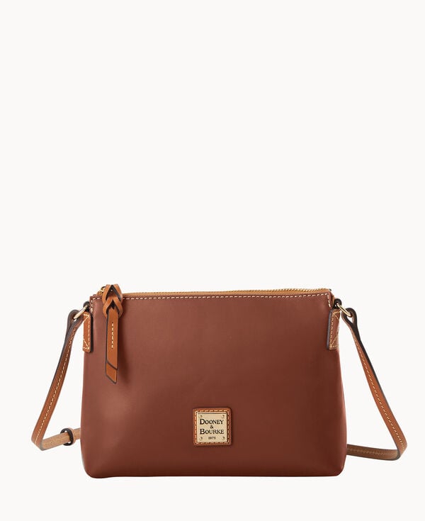 dooney & bourke Wexford Leather Rosie Crossbody Natural