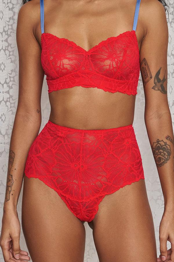 dora larsen Bea Graphic Lace High Waist Knicker