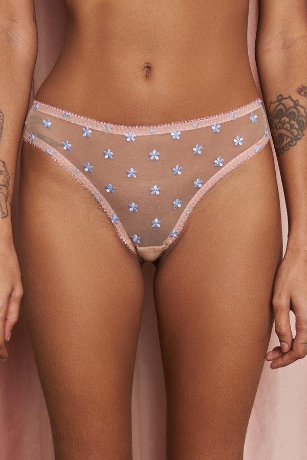Dora Larsen Daisy Embroidery Knicker Trio