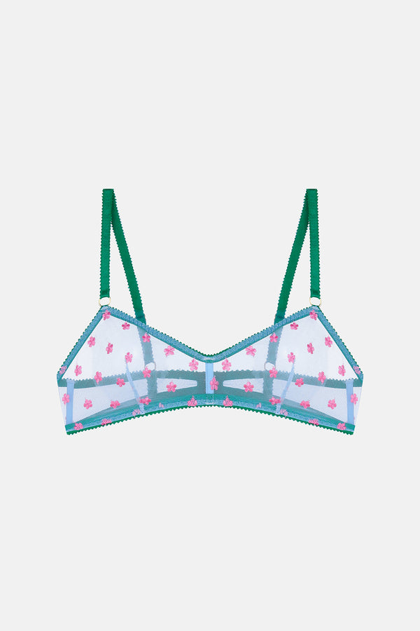 Dora Larsen Sage Embroidery Bralette