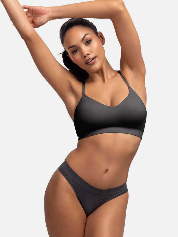 Dorina 5 PACK ROSANNE BRIEF BLACK/IVORY/GREY/GREY/BLACK