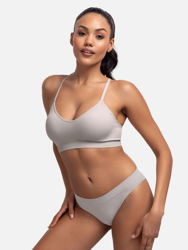 Dorina 5 PACK ROSANNE BRIEF BLACK/IVORY/GREY/GREY/BLACK