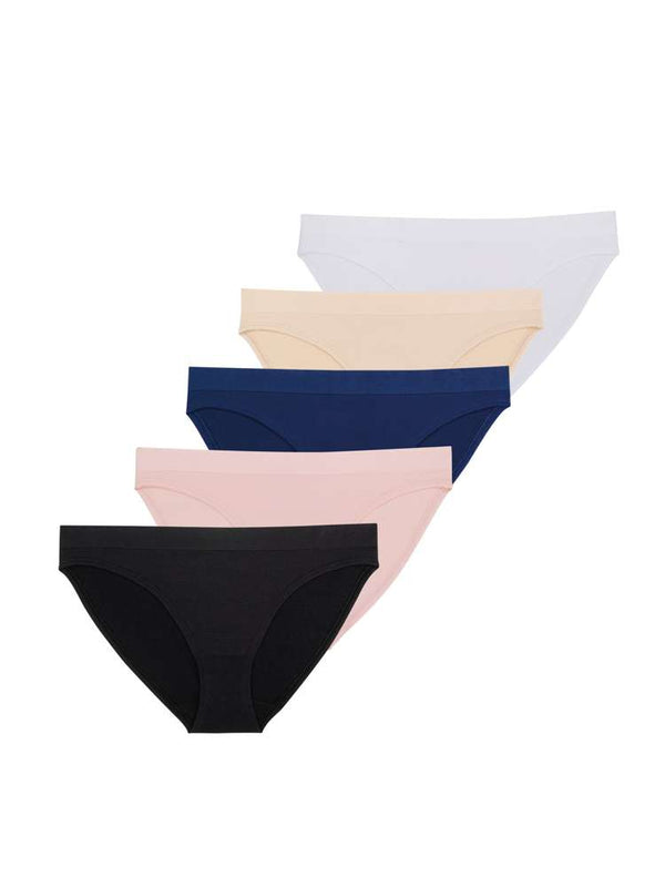 dorina 5 PACK ROSANNE BRIEF BLACK/PINK/BLUE/NUDE/WHITE