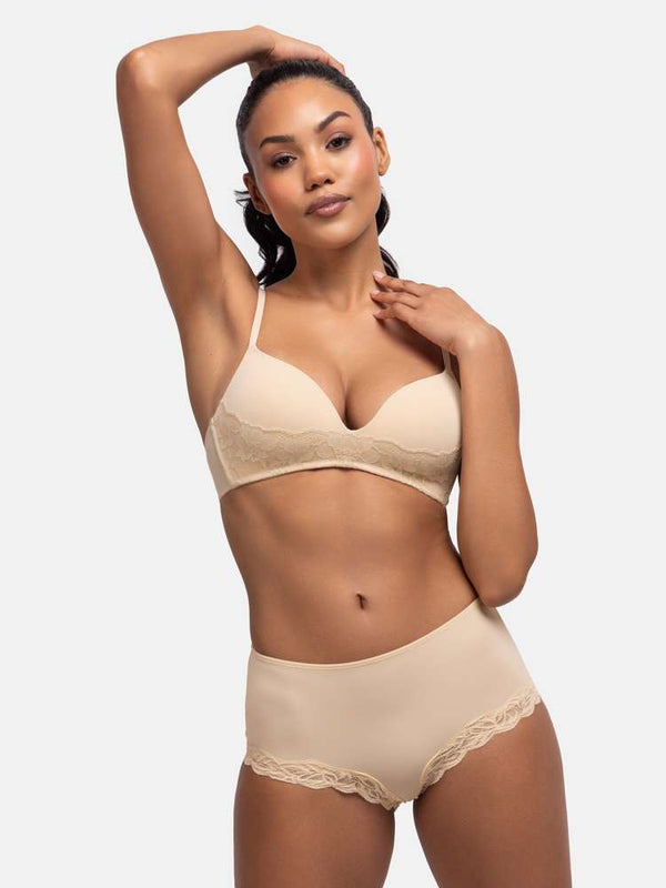 Dorina 2 PACK FILI SOFT BRA BEIGE/BLACK