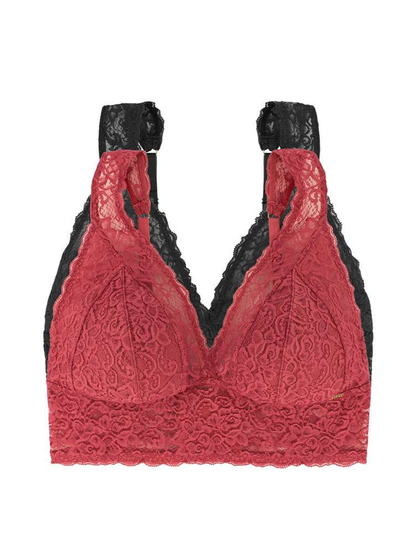 Dorina 2 PACK LANA PADDED BRALETTE CORAL/BLACK