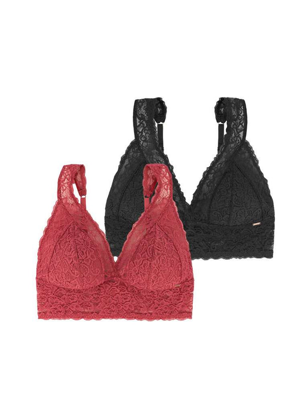 dorina 2 PACK LANA PADDED BRALETTE CORAL/BLACK