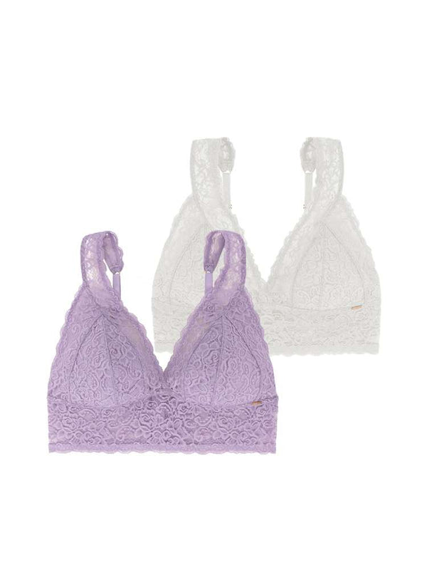 dorina 2 PACK LANA PADDED BRALETTE PURPLE/IVORY