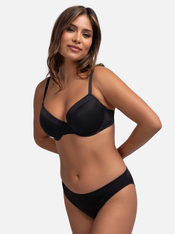 Dorina 2 PACK LOUISE DEMI BRA BLACK/BEIGE