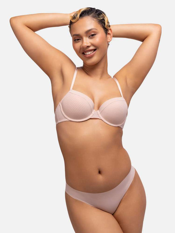 Dorina 2 PACK LOUISE DEMI BRA PINK/IVORY