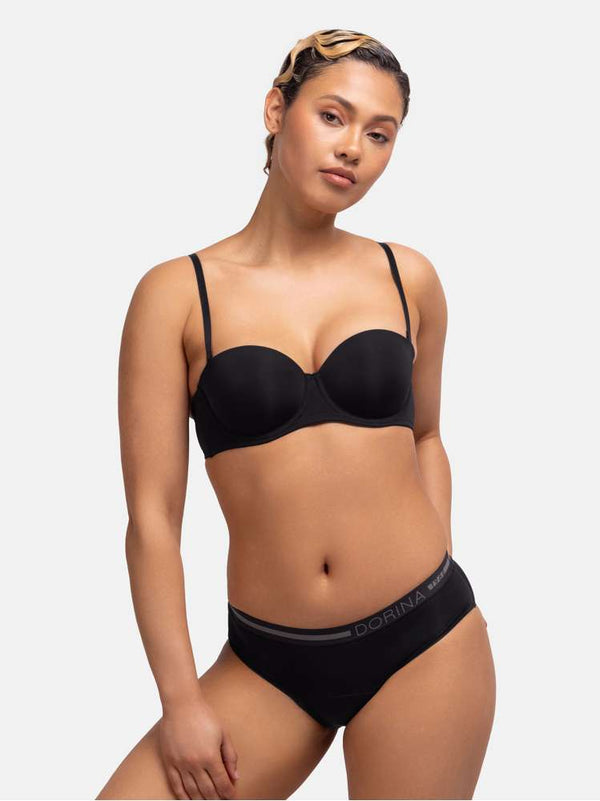 Dorina 2 PACK PERIOD PANTIES HIPSTER CLASSIC BLACK