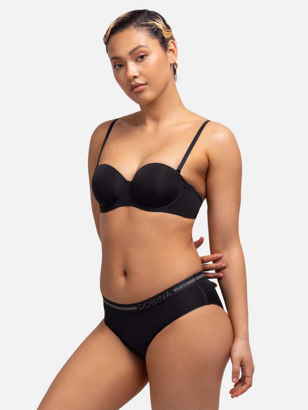Dorina 2 PACK PERIOD PANTIES HIPSTER CLASSIC BLACK