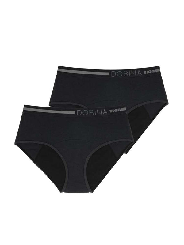 dorina 2 PACK PERIOD PANTIES MIDI BRIEF BLACK
