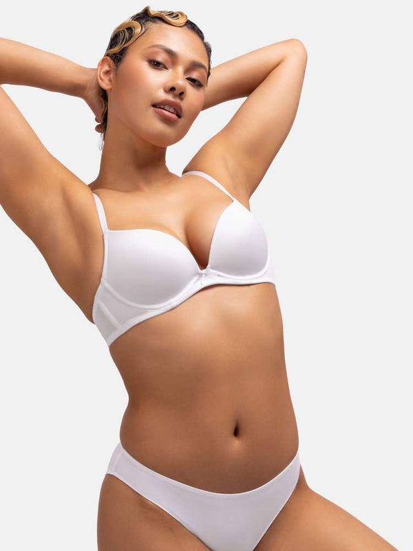 Dorina 2 PACK SONIA PUSH UP PLUNGE BRA BLACK/WHITE