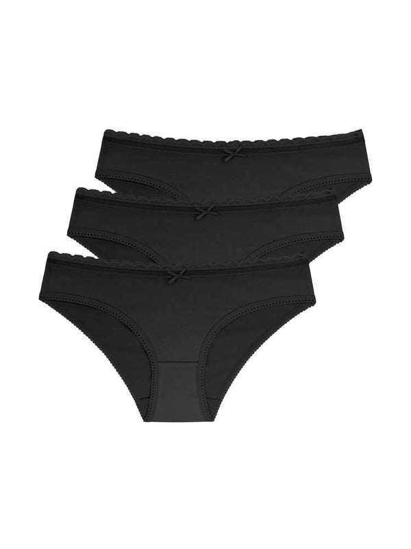 dorina 3 PACK NAOMI BRIEF BLACK