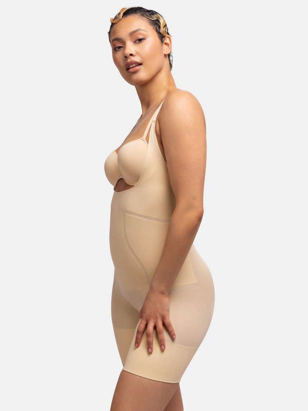 Dorina ABSOLUTE SCULPT OPEN BUST BODYSUIT BEIGE