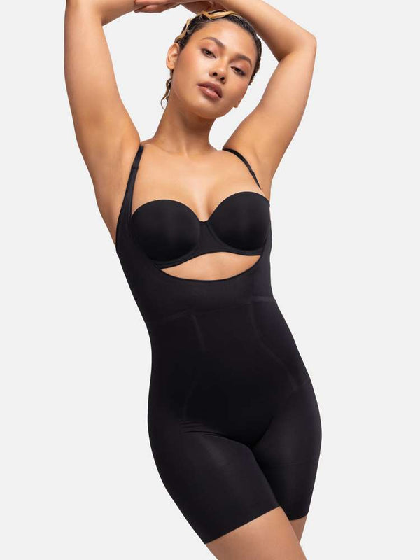 Dorina ABSOLUTE SCULPT OPEN BUST BODYSUIT BLACK