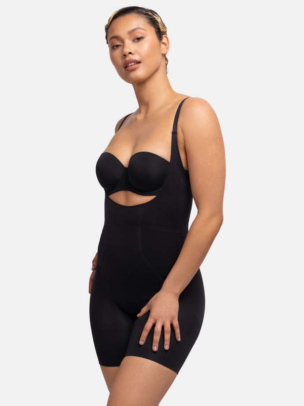 Dorina ABSOLUTE SCULPT OPEN BUST BODYSUIT BLACK