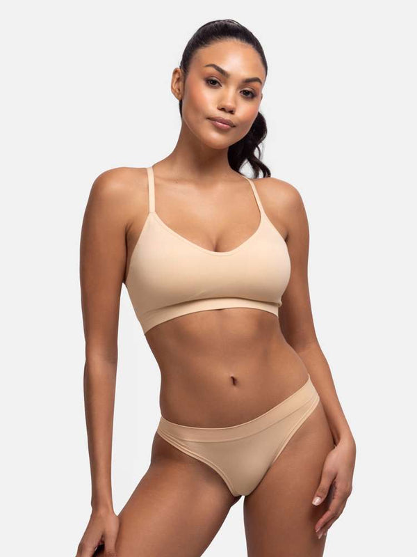 Dorina REVIVE BRALETTE WITH REMOVABLE CUPS BEIGE