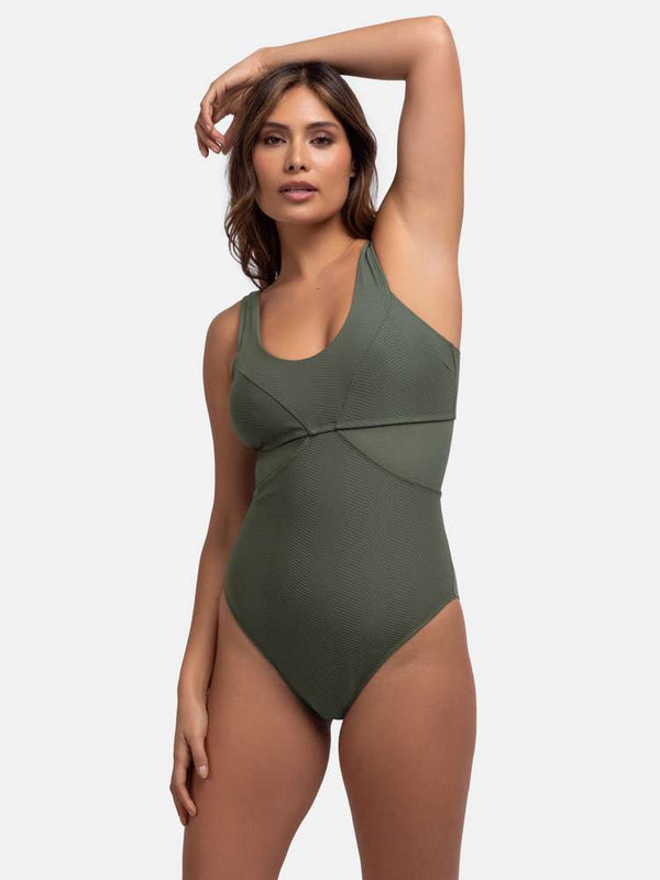 Dorina SAINT TROPEZ SCULPTING SWIMSUIT GREEN