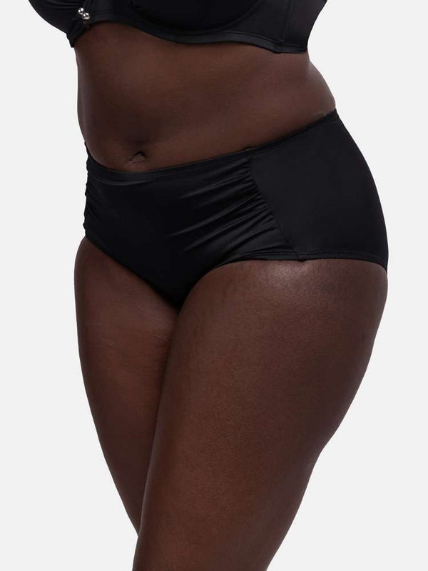 Dorina FIJI HIGH WAIST SCULPTING BIKINI BOTTOM BLACK