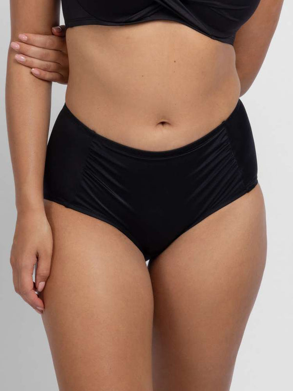 Dorina FIJI HIGH WAIST SCULPTING BIKINI BOTTOM BLACK