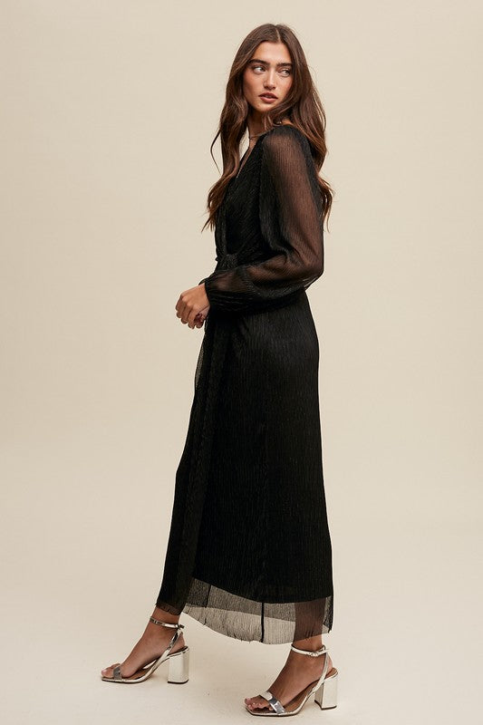 dottir Adelaide Dress in Onyx