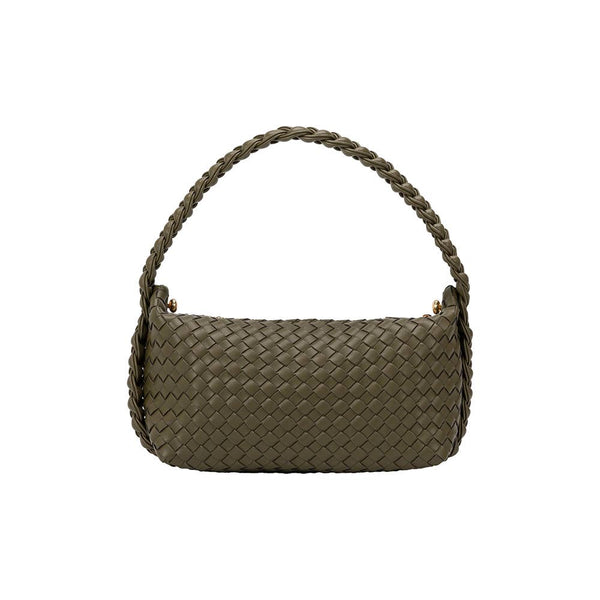 Dottir Alma Recycled Vegan Top Handle Bag In Olive