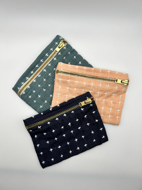 Dottir Anchal Cross-Stitch Coin Purse