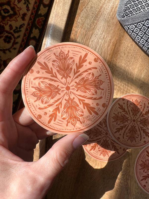 dottir Autumn Rosemaling Sticker