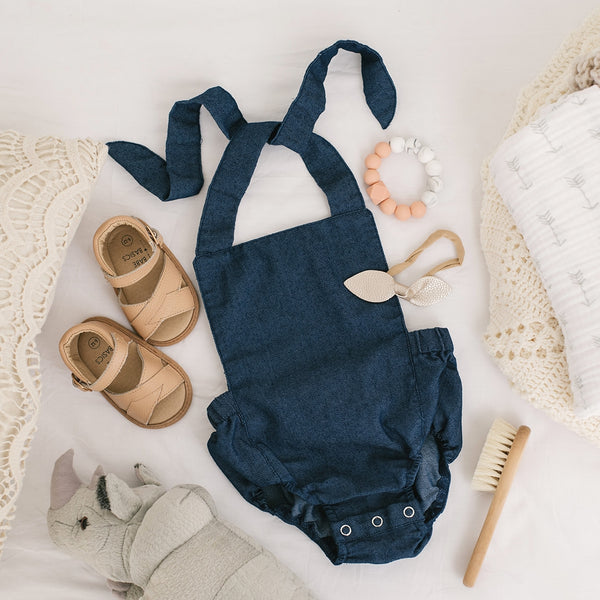 dottir Azul Romper (Final Sale)