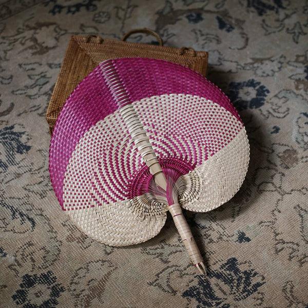 dottir Balinese Woven Hand Fan - Large