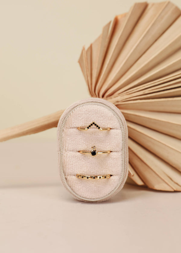 Dottir Black Celestial Band Ring