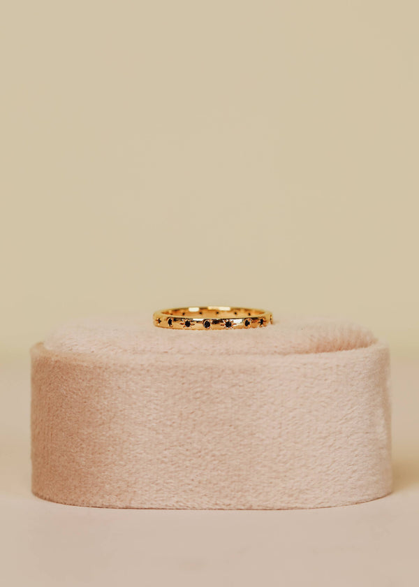 dottir Black Celestial Band Ring