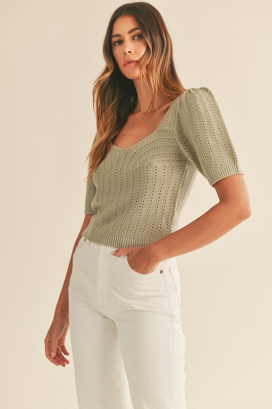 Dottir Brownstone Top (Final Sale)