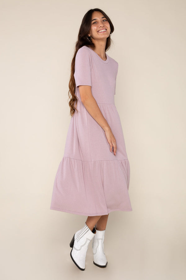 dottir Clementine Dress in Lilac (Final Sale)