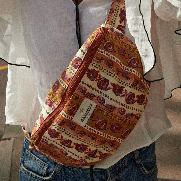 dottir Cotton Fanny Pack in Flores