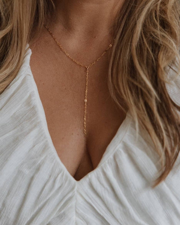 Dottir Damsel Lariat Chain Necklace