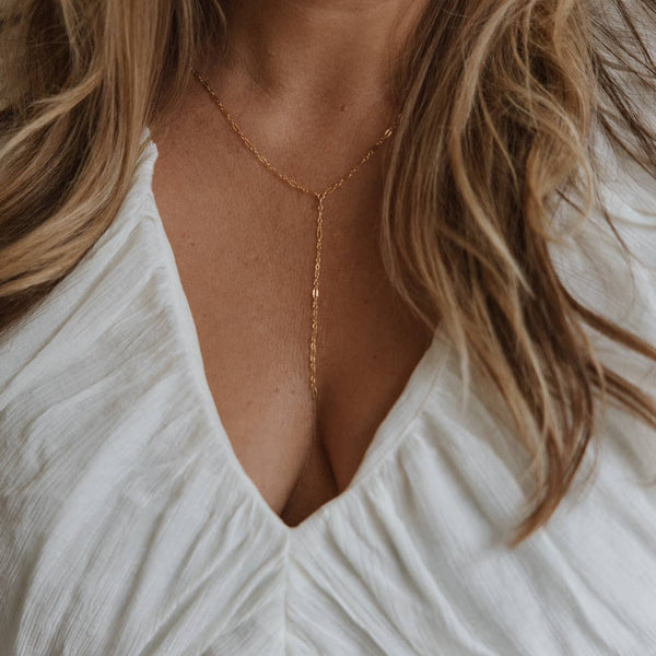 dottir Damsel Lariat Chain Necklace