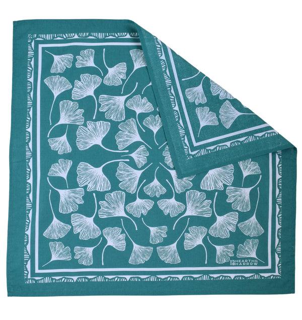 Dottir Ginkgo Leaf Bandana In Green