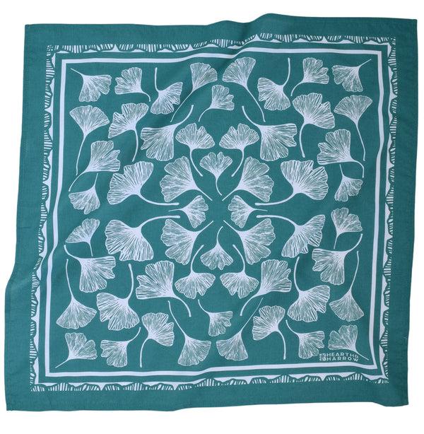 dottir Ginkgo Leaf Bandana in Green