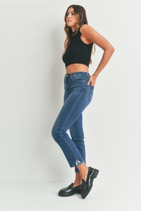 Dottir Just Black Charlie Slim Straight Jeans