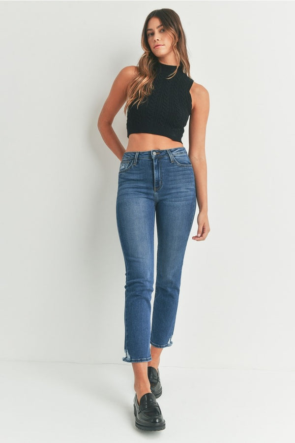 dottir Just Black Charlie Slim Straight Jeans