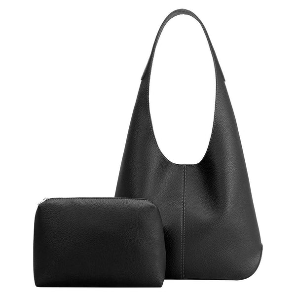 Dottir Kenya Recycled Vegan Shoulder Bag In Black