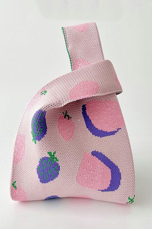 Dottir Mini Soho Knit Tote In Berry