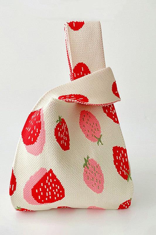 Dottir Mini Soho Knit Tote In Berry